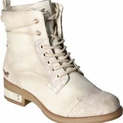 Mustang Dames Veterboot - Ecru - Maat 39 -Dames Winkel 550x572 3