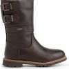 Travelin' Yukon Dames Outdoorlaarzen - Vibram Zool - Waterdicht - Wol Gevoerd - Donkerbruin Leer - Maat 39 -Dames Winkel 550x575 6