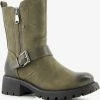 Super Cracks Supercracks Dames Biker Boots - Groen - Maat 38 -Dames Winkel 550x578