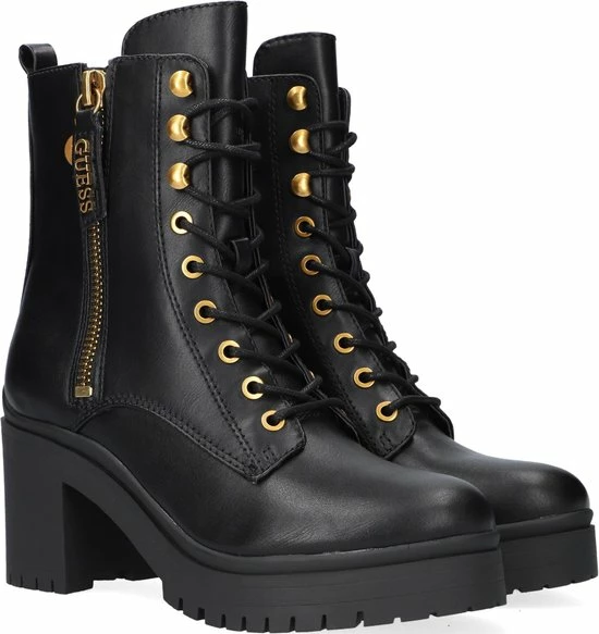 Guess Cabra Dames Veterboot - Zwart - Maat 38 18 Guess Cabra Dames Veterboot - Zwart - Maat 38 - Afbeelding 16