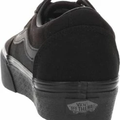 Vans Ward Platform Dames Sneakers - (Canvas) Black/Black - Maat 42 -Dames Winkel 550x589 4