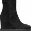 Notre-V 9636 Enkellaarsjes - Enkelboots Met Rits - Dames - Zwart - Maat 39 -Dames Winkel 550x593 1