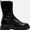 Ann Rocks Ann Rocks Veterboots Zwart Leer - Maat 39