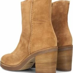 VIA VAI Taara Jade Enkellaarsjes Dames - Cognac - Maat 39 -Dames Winkel 550x594