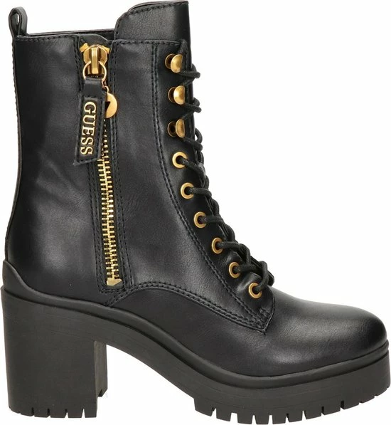 Guess Cabra Dames Veterboot - Zwart - Maat 38 3 Guess Cabra Dames Veterboot - Zwart - Maat 38