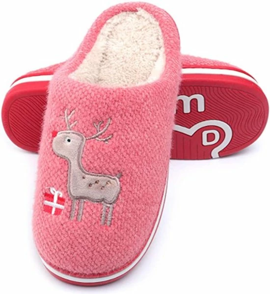 Geweo Home Sloffen - Open Sloffen - Kerstmis - Kerstfeest - Christmas Gift - Pantoffels Dames - Leuk Rendier - Kerst Geschenk - Rood - Maat 39/40 3 Geweo Home Sloffen - Open Sloffen - Kerstmis - Kerstfeest - Christmas Gift - Pantoffels Dames - Leuk Rendier - Kerst Geschenk - Rood - Maat 39/40