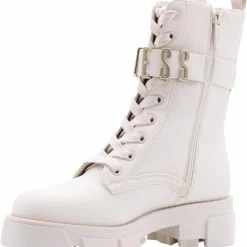 Guess Madox Veterboots - Laarzen Met Veters - Dames - Wit - Maat 38 -Dames Winkel 550x601 2