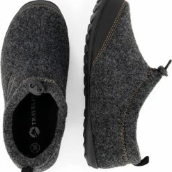 Travelin' Back-Home Dames Sloffen - Wollen Pantoffels - Rubberen Zool - Grijs - Maat 42 -Dames Winkel 550x602 1