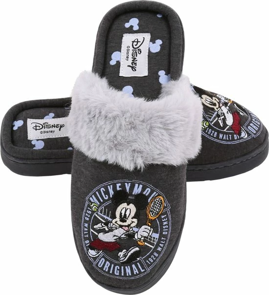 Grijze Damespantoffels Met Zacht En Aangenaam Imitatiebont En Een Geborduurde Afbeelding - Mickey Mouse DISNEY / 40-41 4 Grijze Damespantoffels Met Zacht En Aangenaam Imitatiebont En Een Geborduurde Afbeelding - Mickey Mouse DISNEY / 40-41 - Afbeelding 2