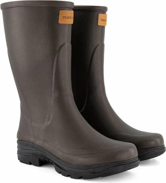 Travelin' Dunas Dames Rubberen Regenlaarzen - Waterdicht En Isolerend - Bruin - Maat 37 2 Travelin' Dunas Dames Rubberen Regenlaarzen - Waterdicht En Isolerend - Bruin - Maat 37