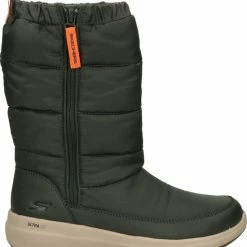 Skechers Glacial Dames Snowboot - Donkergroen - Maat 38