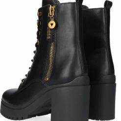 Guess Cabra Dames Veterboot - Zwart - Maat 38 36 Guess Cabra Dames Veterboot - Zwart - Maat 38 -Dames Winkel 550x612 4