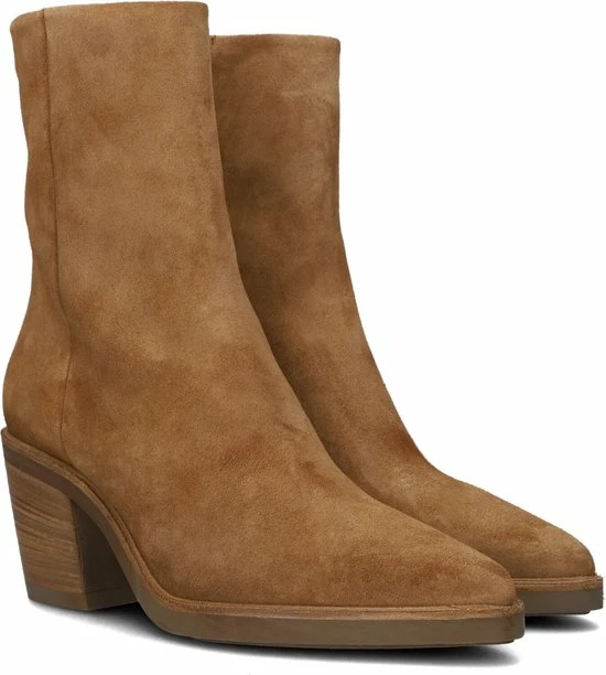 VIA VAI Kailee Faye Enkellaarsjes Dames - Cognac - Maat 38 16 VIA VAI Kailee Faye Enkellaarsjes Dames - Cognac - Maat 38 - Afbeelding 14
