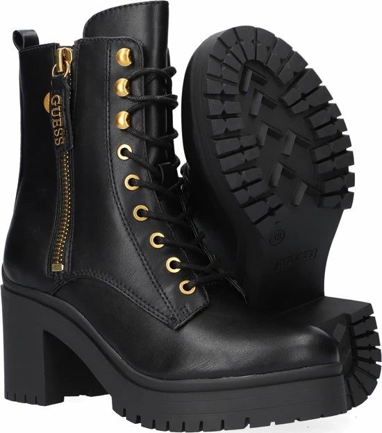 Guess Cabra Dames Veterboot - Zwart - Maat 38 14 Guess Cabra Dames Veterboot - Zwart - Maat 38 - Afbeelding 12