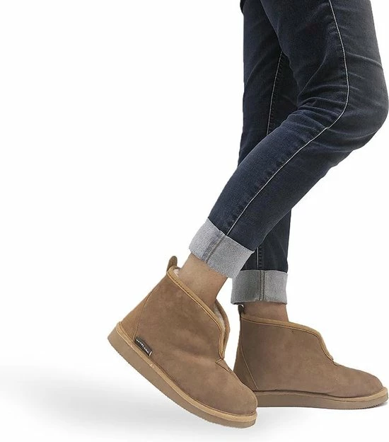 Texelana Wollen Sloffen En Pantoffels Voor Dames & Heren - Pantoffel Van Schapenvacht - Model Frida - Maat 40 4 Texelana Wollen Sloffen En Pantoffels Voor Dames & Heren - Pantoffel Van Schapenvacht - Model Frida - Maat 40 - Afbeelding 2