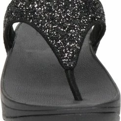 Fitflop Slippers - Maat 39 - Vrouwen - Zwart -Dames Winkel 550x626