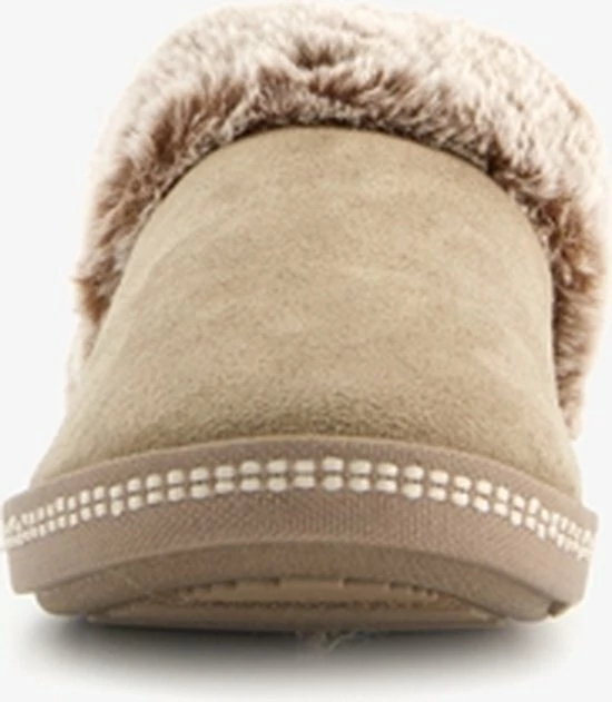 Skechers Cozy Campfire Gevoerde Dames Pantoffels - Beige - Maat 39 - Extra Comfort - Memory Foam 4 Skechers Cozy Campfire Gevoerde Dames Pantoffels - Beige - Maat 39 - Extra Comfort - Memory Foam - Afbeelding 2