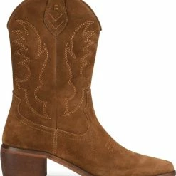 PS Poelman BABS Dames Western Laarzen - Donker Bruin - Maat 41