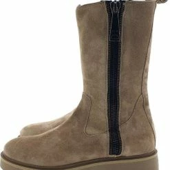 VIA VAI Alexis Macc Biker Boots - Beige - Maat 41 -Dames Winkel 550x637 1