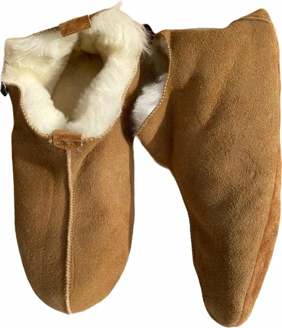 LuLu Wonen LuLu- Leren Sloffen / Pantoffels Gevoerd Met Schapenvacht - Maat 45 16 LuLu Wonen LuLu- Leren Sloffen / Pantoffels Gevoerd Met Schapenvacht - Maat 45 - Afbeelding 14