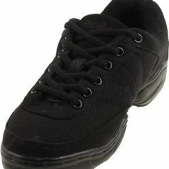 Papillon Canvas Low Dans Sneaker In De Kleur Zwart.