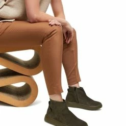 Woden Vrouwen Suède Enkellaarsjes / Laarzen / Damesschoenen Abbi Suede - Groen - Maat 38 -Dames Winkel 550x646