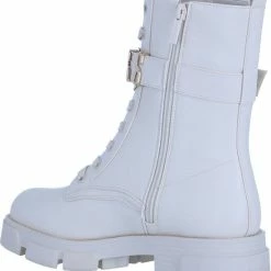 Guess Madox Veterboots - Laarzen Met Veters - Dames - Wit - Maat 38 -Dames Winkel 550x647 2