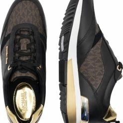 Michael Kors Allie Stride Dames Sneakers - Black/Brown - Maat 37 -Dames Winkel 550x655 1