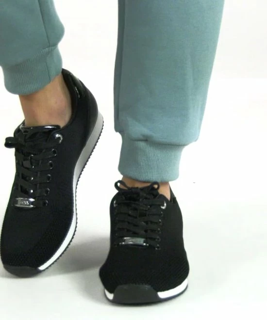 Mexx Sneaker Cato Zwart Met Witte Zool - Dames - Maat 38 12 Mexx Sneaker Cato Zwart Met Witte Zool - Dames - Maat 38 - Afbeelding 10