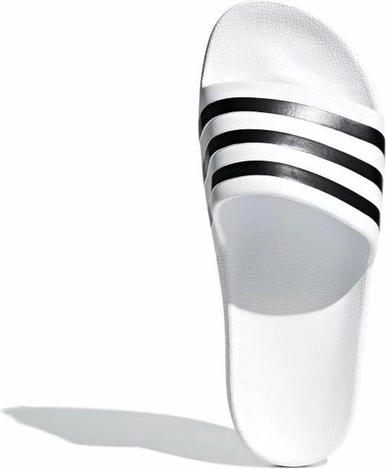 Adidas Slippers Adilette - UK 10 (maat 44,5) - Wit/zwart 5 Adidas Slippers Adilette - UK 10 (maat 44,5) - Wit/zwart - Afbeelding 3
