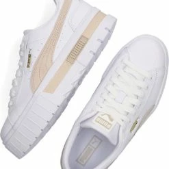 Puma Dames Lage Sneakers Mayze Lth Wn - Wit - Maat 39 -Dames Winkel 550x669 4