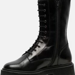 Ann Rocks Ann Rocks Veterboots Zwart Leer - Maat 39 -Dames Winkel 550x672 9
