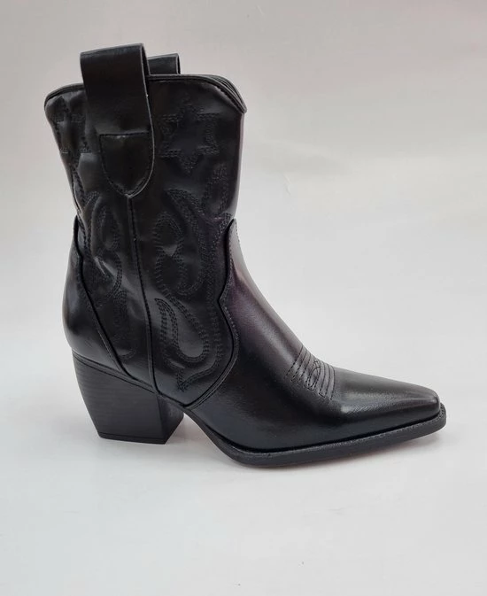 Pretty Shoes Breda Enkellaars - Dames - Zwart - Maat 38 - Kunstleer 3 Pretty Shoes Breda Enkellaars - Dames - Zwart - Maat 38 - Kunstleer