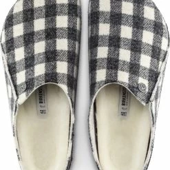 Birkenstock Zermatt Shearling Pantoffels Plaid White Wolvilt Regular-fit - Maat 43 -Dames Winkel 550x673 3