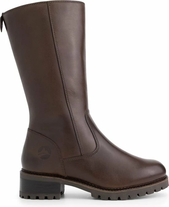 Travelin' Fitjar Leren Dames Laarzen - Wol Gevoerde Laars - Donkerbruin Leer - Maat 37 3 Travelin' Fitjar Leren Dames Laarzen - Wol Gevoerde Laars - Donkerbruin Leer - Maat 37