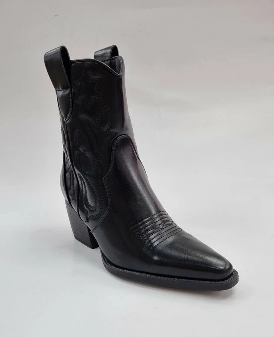 Pretty Shoes Breda Enkellaars - Dames - Zwart - Maat 38 - Kunstleer 4 Pretty Shoes Breda Enkellaars - Dames - Zwart - Maat 38 - Kunstleer - Afbeelding 2