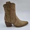 Pretty Shoes Breda Enkellaars - Dames - Khaki - Maat 38 - Kunstleer -Dames Winkel 550x676