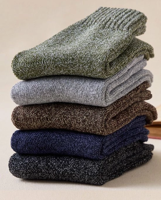 Merkloos Huissokken - Huissokken Dames - Wollen Sokken - Thermosokken - Warme Sokken - Winter Sokken - Bruin - 1 Paar 5 Merkloos Huissokken - Huissokken Dames - Wollen Sokken - Thermosokken - Warme Sokken - Winter Sokken - Bruin - 1 Paar - Afbeelding 3