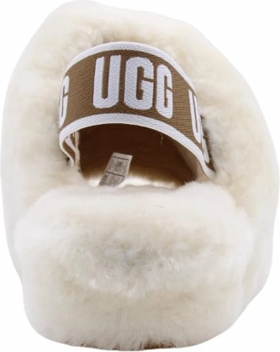 UGG Fluff Yeah Slide Dames Sloffen - Natural - Maat 40 18 UGG Fluff Yeah Slide Dames Sloffen - Natural - Maat 40 - Afbeelding 16