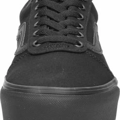 Vans Ward Platform Dames Sneakers - (Canvas) Black/Black - Maat 42 -Dames Winkel 550x698 3