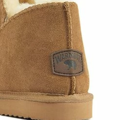 Warmbat Vrouwen Suède Harde Zool Pantoffels / Dichte Sloffen - Willow - Cognac - Maat 41 -Dames Winkel 550x705 1