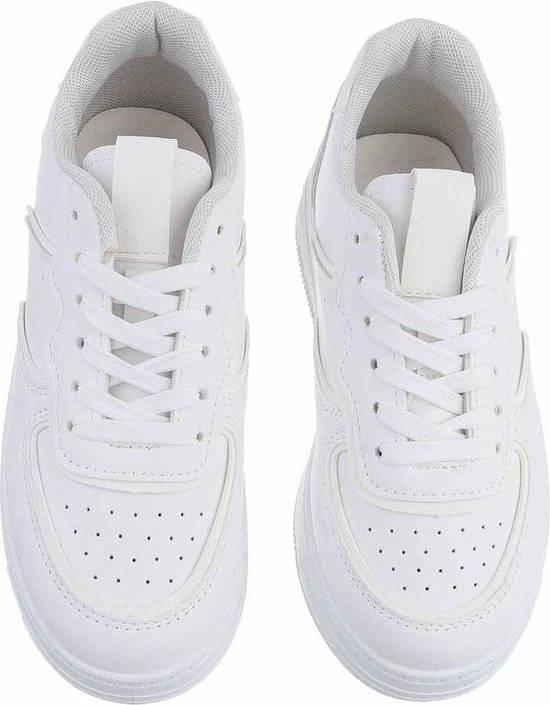 Mleide Damen Low-Sneakers - White 40 4 Mleide Damen Low-Sneakers - White 40 - Afbeelding 2