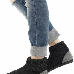 Giesswein Giesswein Kramsach Pantoffel Sloffen - Maat 37 - Unisex - Zwart,grijs -Dames Winkel 550x705 5