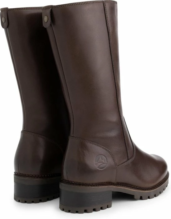 Travelin' Fitjar Leren Dames Laarzen - Wol Gevoerde Laars - Donkerbruin Leer - Maat 37 6 Travelin' Fitjar Leren Dames Laarzen - Wol Gevoerde Laars - Donkerbruin Leer - Maat 37 - Afbeelding 4