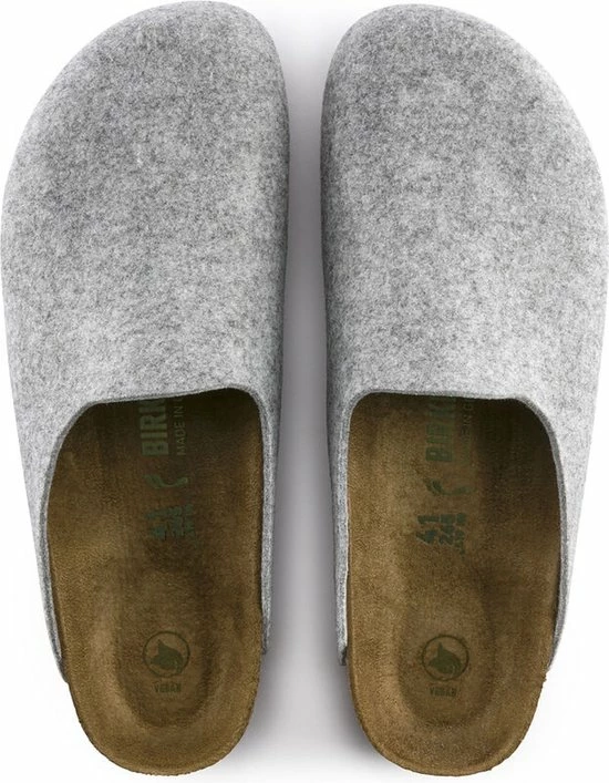 Birkenstock Amsterdam Light Gray Narrow VEG Felt Wooly Home Unisex Pantoffels - Lichtgrijs - Maat 42 12 Birkenstock Amsterdam Light Gray Narrow VEG Felt Wooly Home Unisex Pantoffels - Lichtgrijs - Maat 42 - Afbeelding 10