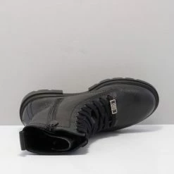 Tommy Hilfiger - Monochromatic Lace Up Boot - Black - 40 -Dames Winkel 550x707 13