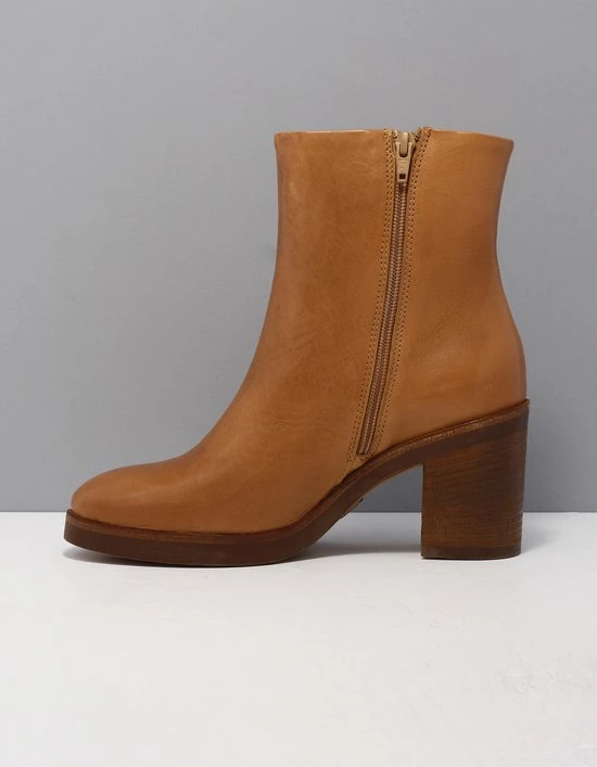 VIA VAI Taara Jade Enkellaarsjes Dames - Cognac - Maat 38 13 VIA VAI Taara Jade Enkellaarsjes Dames - Cognac - Maat 38 - Afbeelding 11