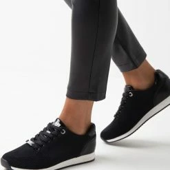 Mexx Sneaker Cato Zwart Met Witte Zool - Dames - Maat 38