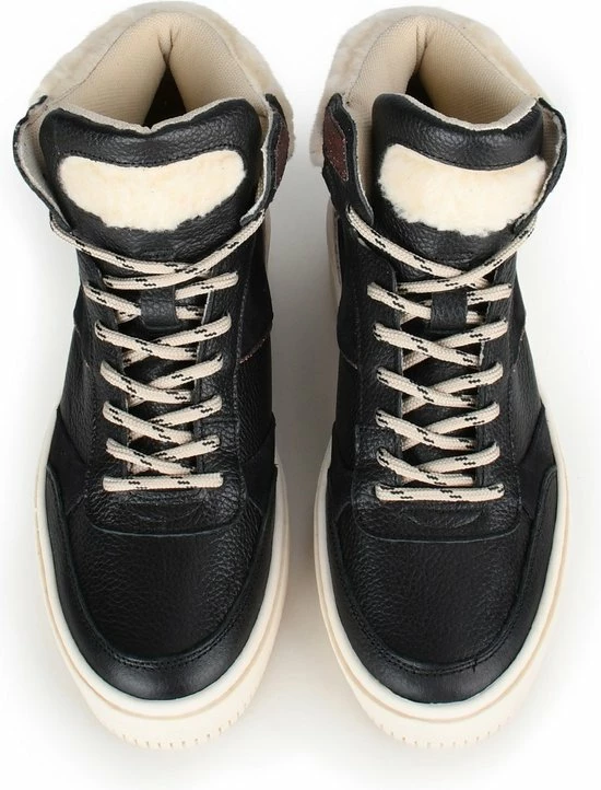 Ps Poelman ESQUIMO Dames Hoge Sneakers Teddy - Zwart Multi - Maat 40 5 Ps Poelman ESQUIMO Dames Hoge Sneakers Teddy - Zwart Multi - Maat 40 - Afbeelding 3