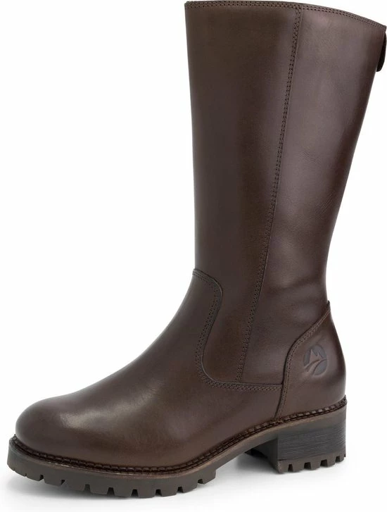 Travelin' Fitjar Leren Dames Laarzen - Wol Gevoerde Laars - Donkerbruin Leer - Maat 37 10 Travelin' Fitjar Leren Dames Laarzen - Wol Gevoerde Laars - Donkerbruin Leer - Maat 37 - Afbeelding 8